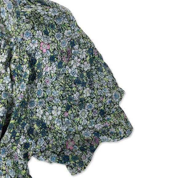 Zadig & Voltaire Floral Puff Sleeve Mini Dress – Betty Mousseline – M - Picture 9 of 14